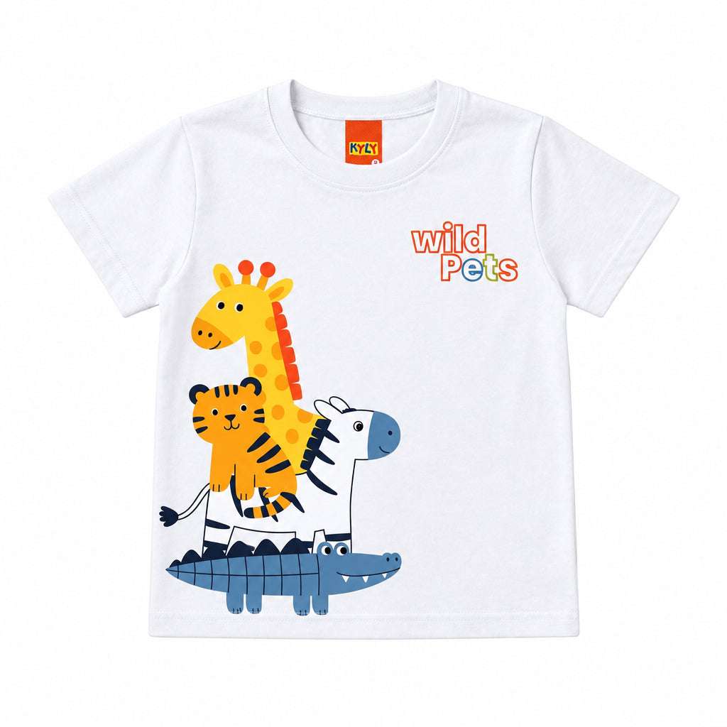 Conjunto Infantil Masculino Bebê Kyly Safari Wild Pets