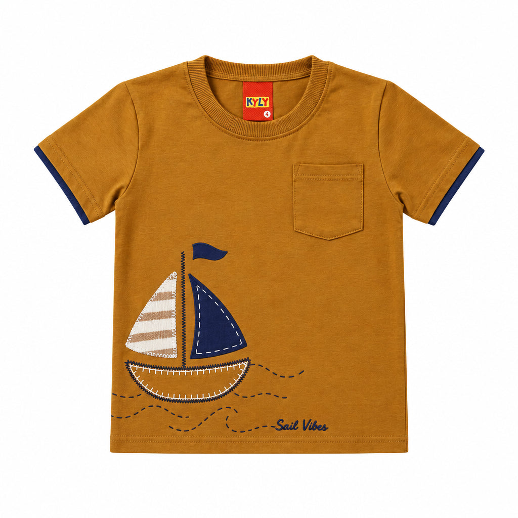 Conjunto Infantil Masculino Bebê Kyly Barquinho Sail Vibes