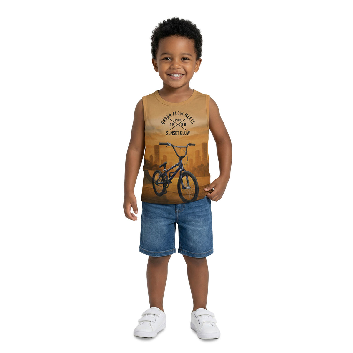 Regata Infantil Masculina Kyly Urban Flow Algodão Bebê