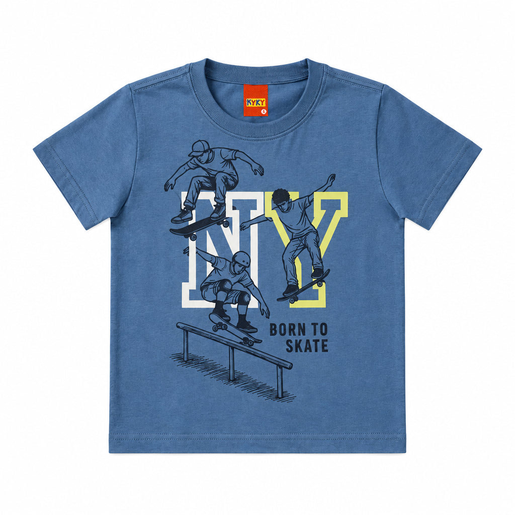 Conjunto Infantil Masculino Kyly T-Shirt Estampada e Calções