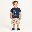 Conjunto Infantil Masculino Kyly Bebê Safari United T-Shirt e Short