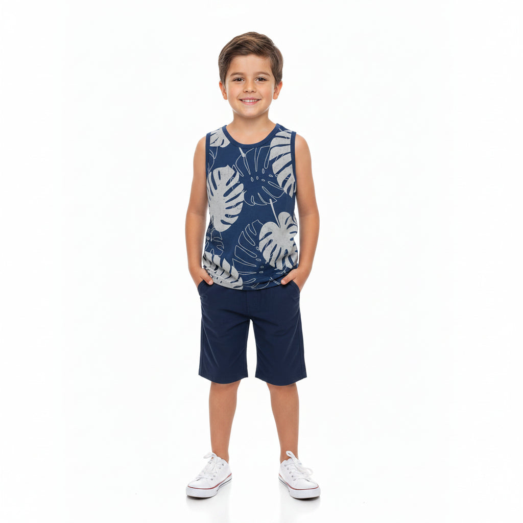 Regata Infantil Masculina Kyly Estampada