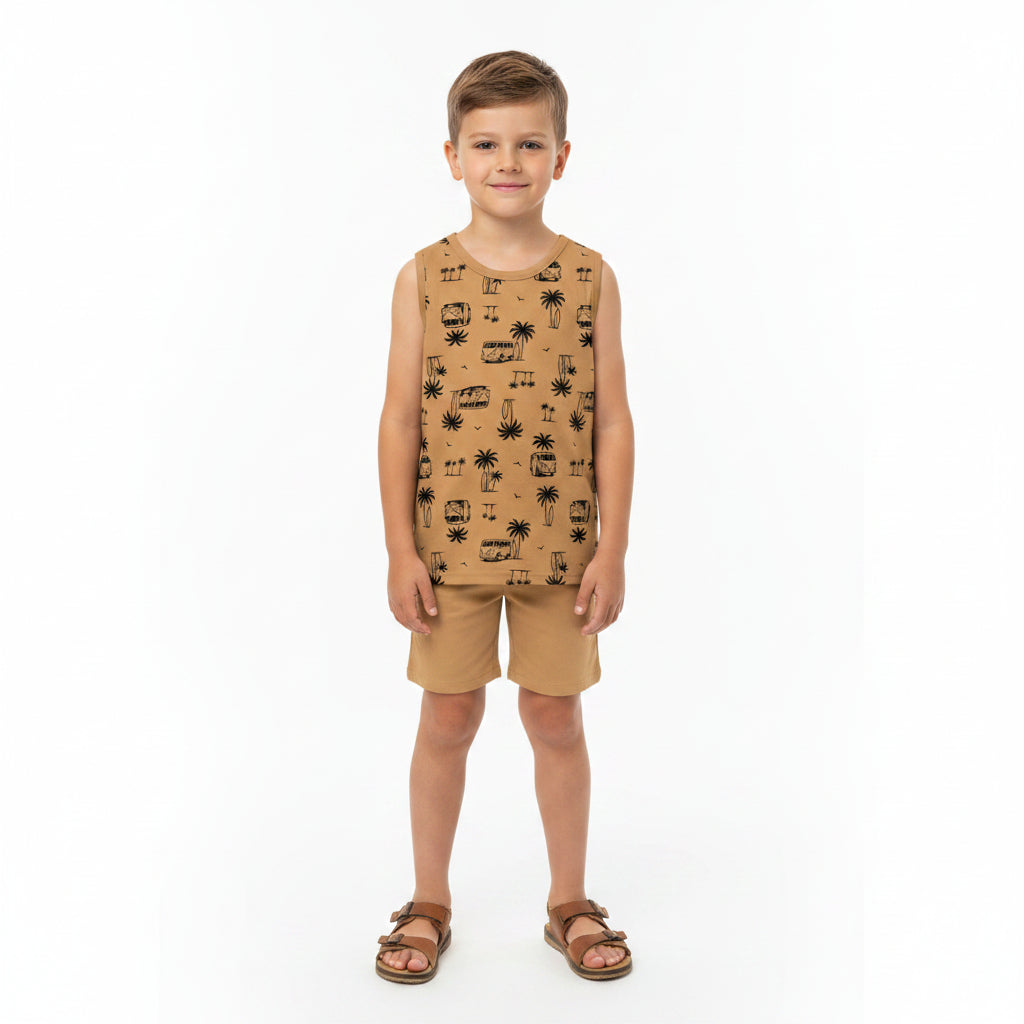 Regata Infantil Masculina Kyly Estampada