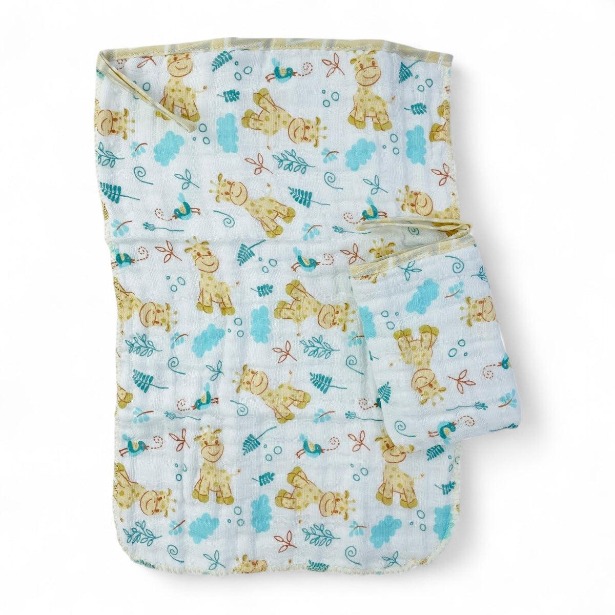 Pano De Boca Soft Dengo MinasRey Com Bainha Estampado 2 peças