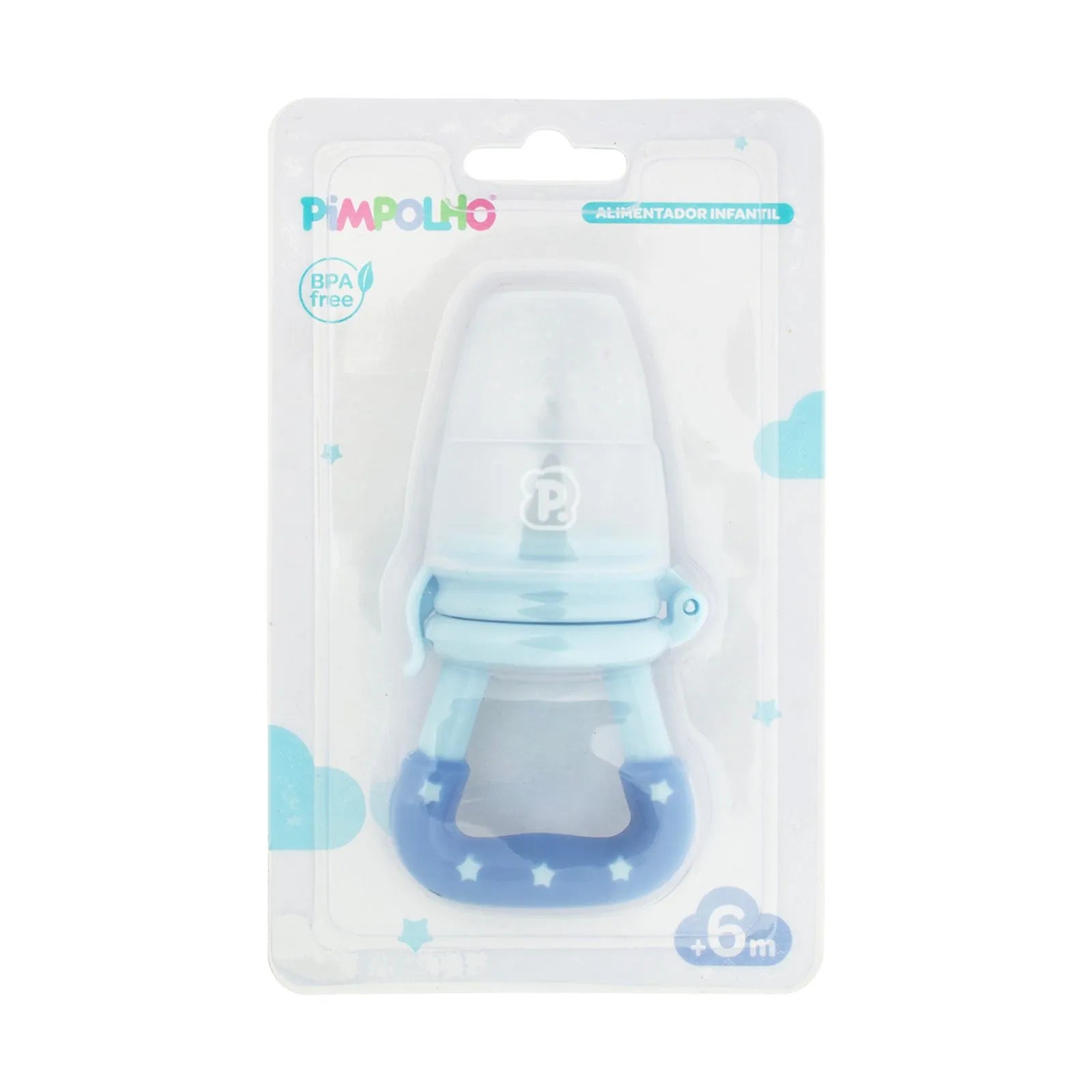 Porta Frutinhas Bebê Pimpolho Triangular Alimentadora Silicone +6 Meses