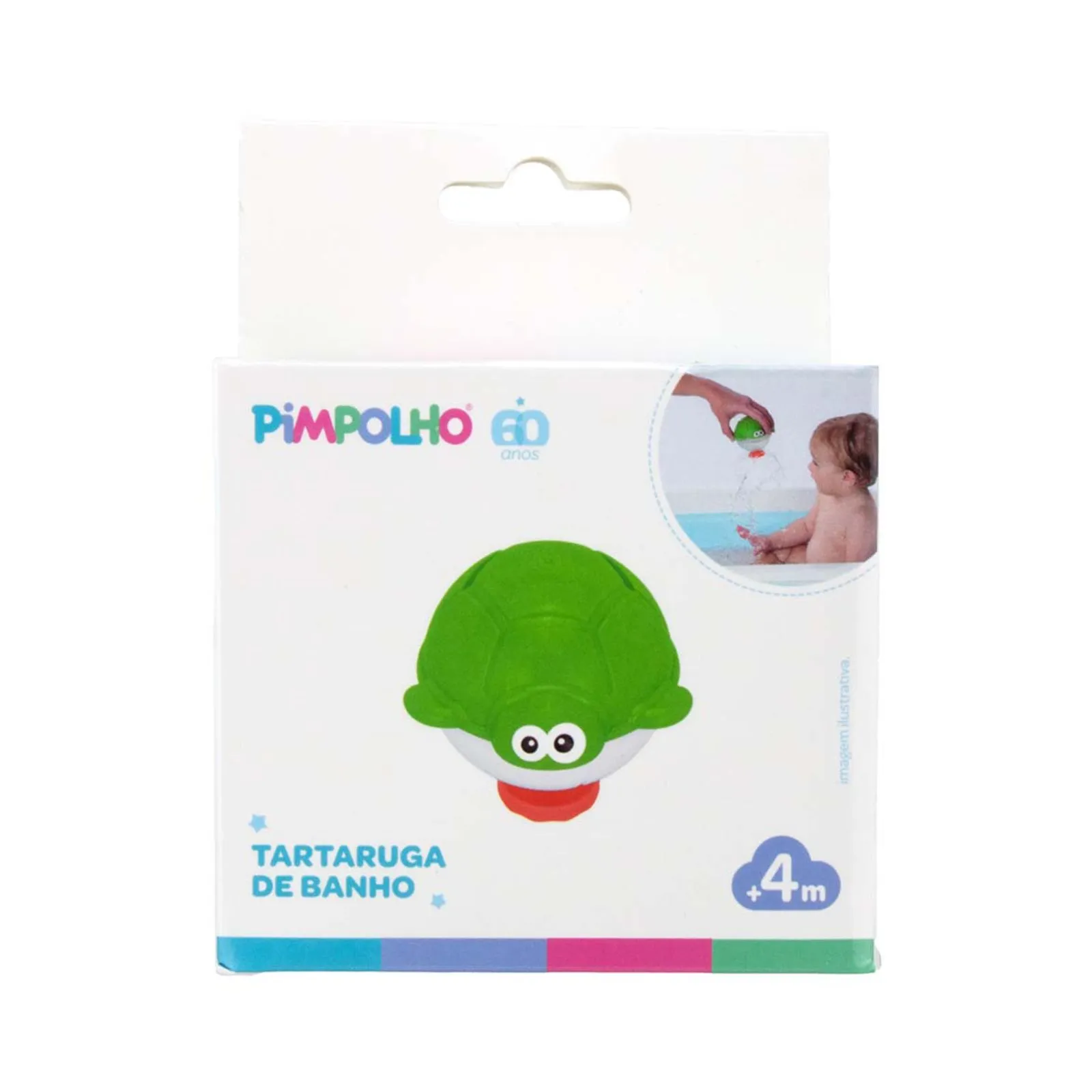 Brinquedo de Banho Pimpolho Tartaruga Joga Água +4 meses