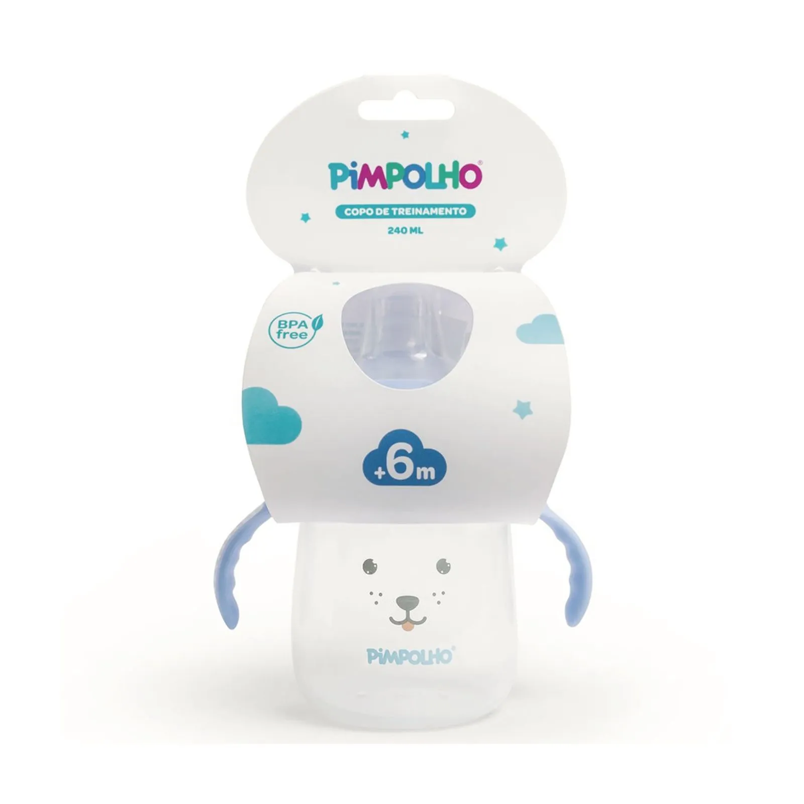 Copo Treinamento Pimpolho com Bico de Silicone e Tampa