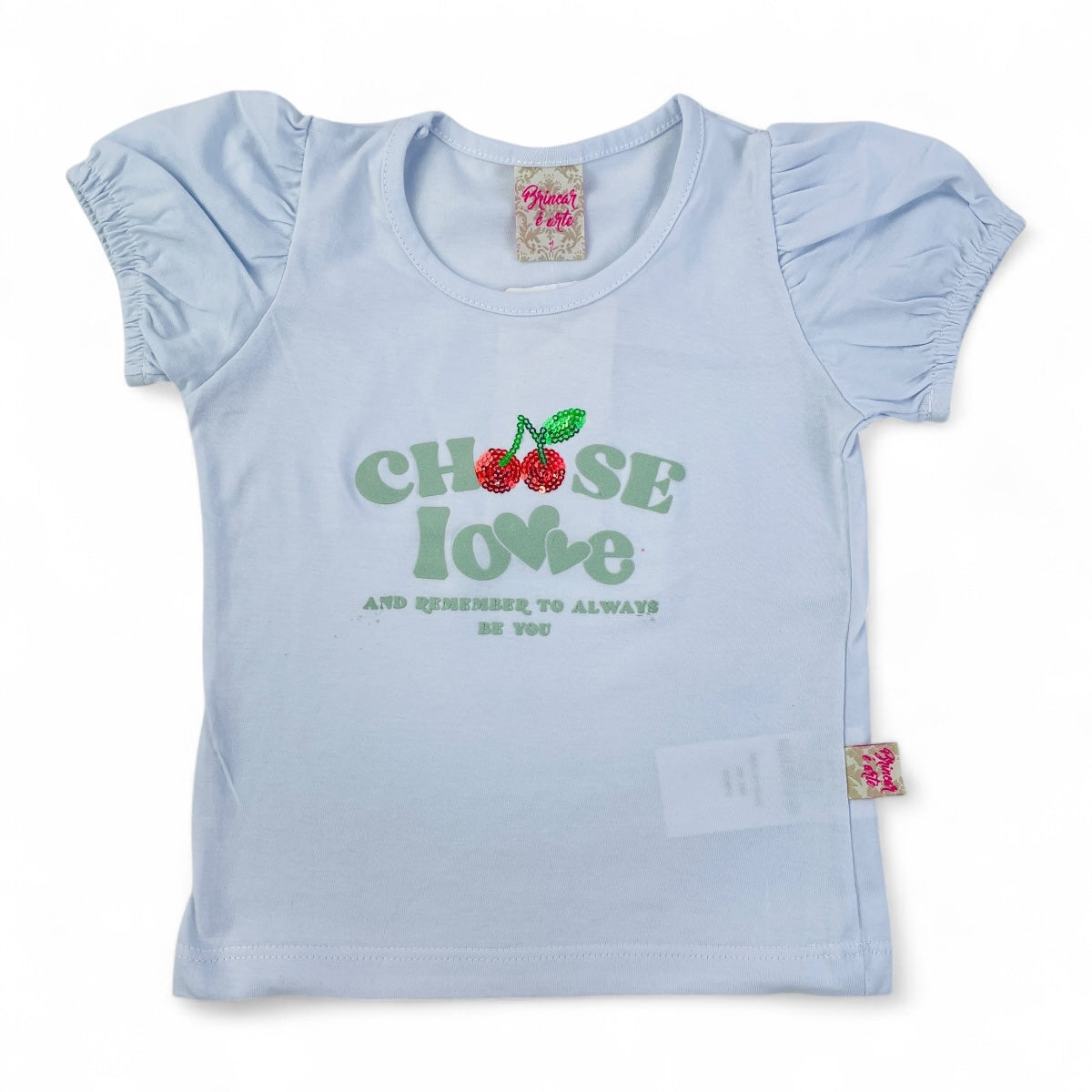 Conjunto Infantil Feminino Brincar e Arte Choose Love