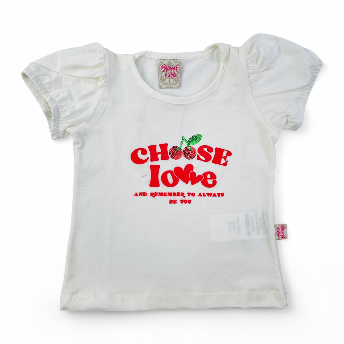 Conjunto Infantil Feminino Brincar e Arte Choose Love