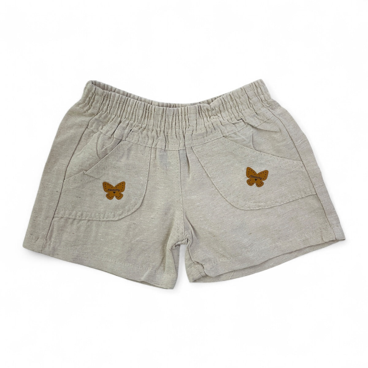 Shortinho Infantil Feminino Diversas Cores Pimentinha Confecções Linho Liso