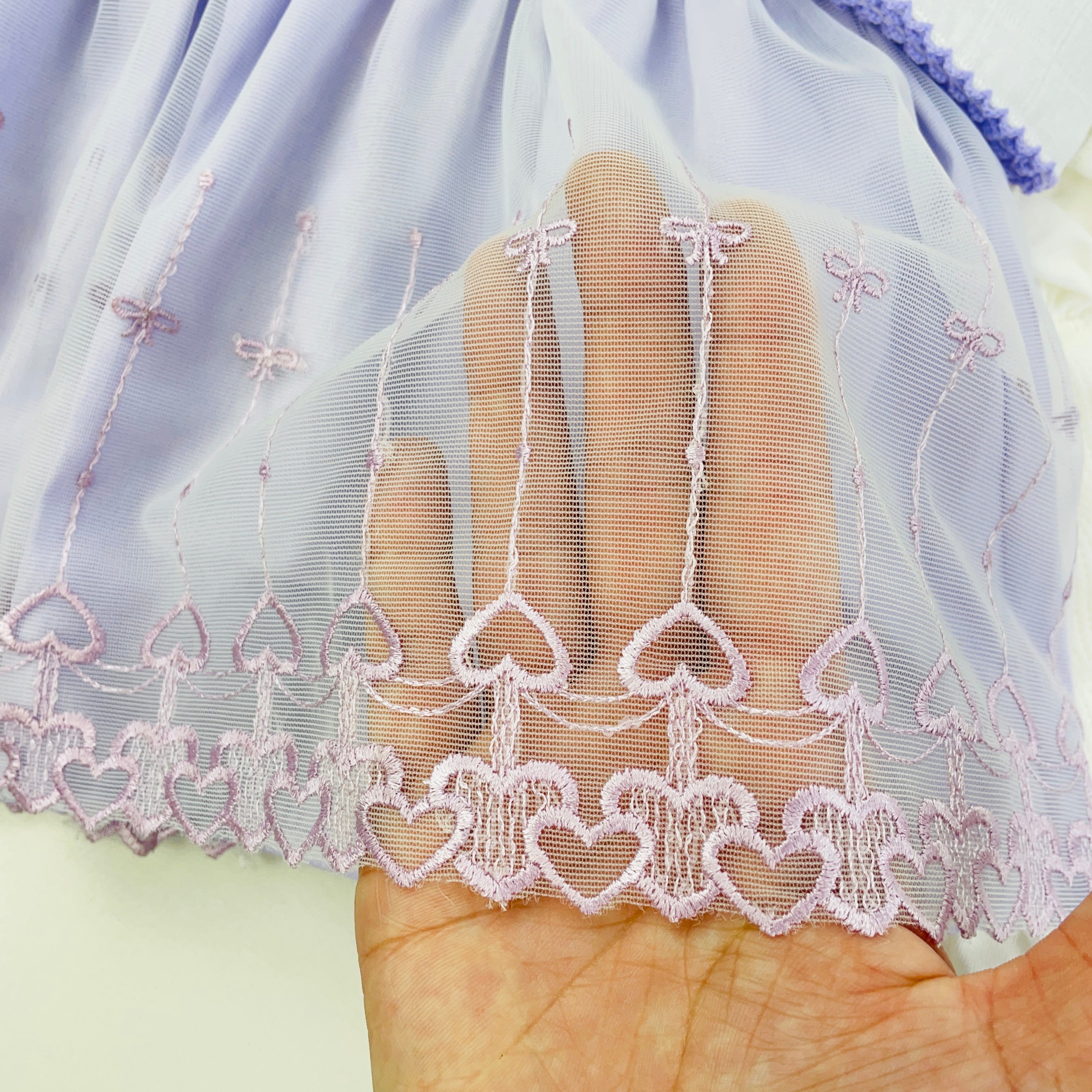 Saída De Maternidade Pipoquinhas Baby Menina Vestido Tule Coração 5 Peças