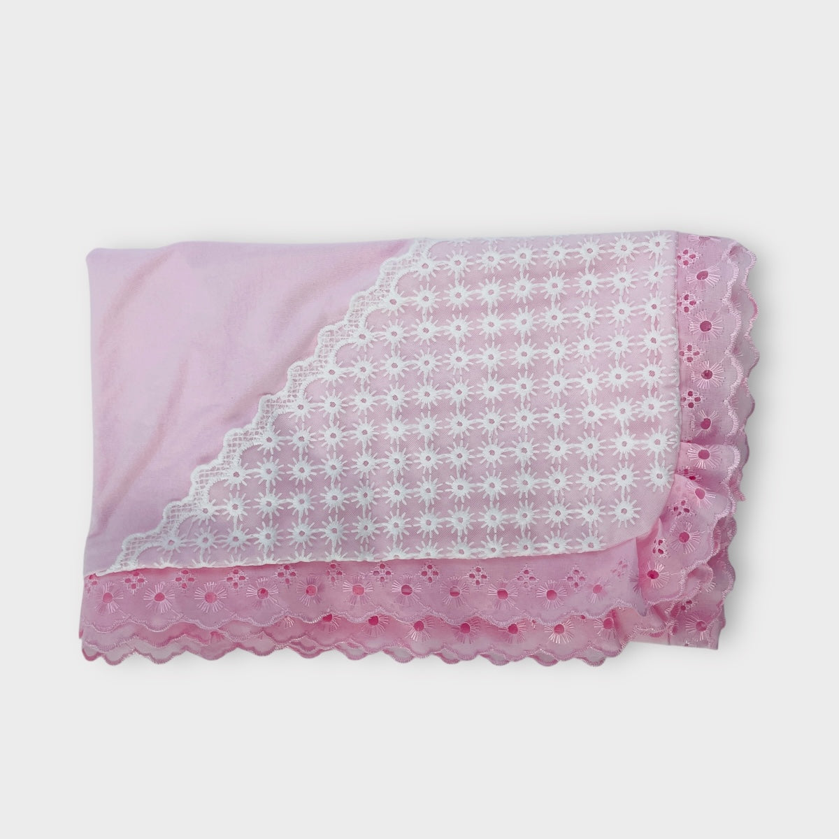 Saída De Maternidade Djiele Renda Poá 4 Peças Luxo