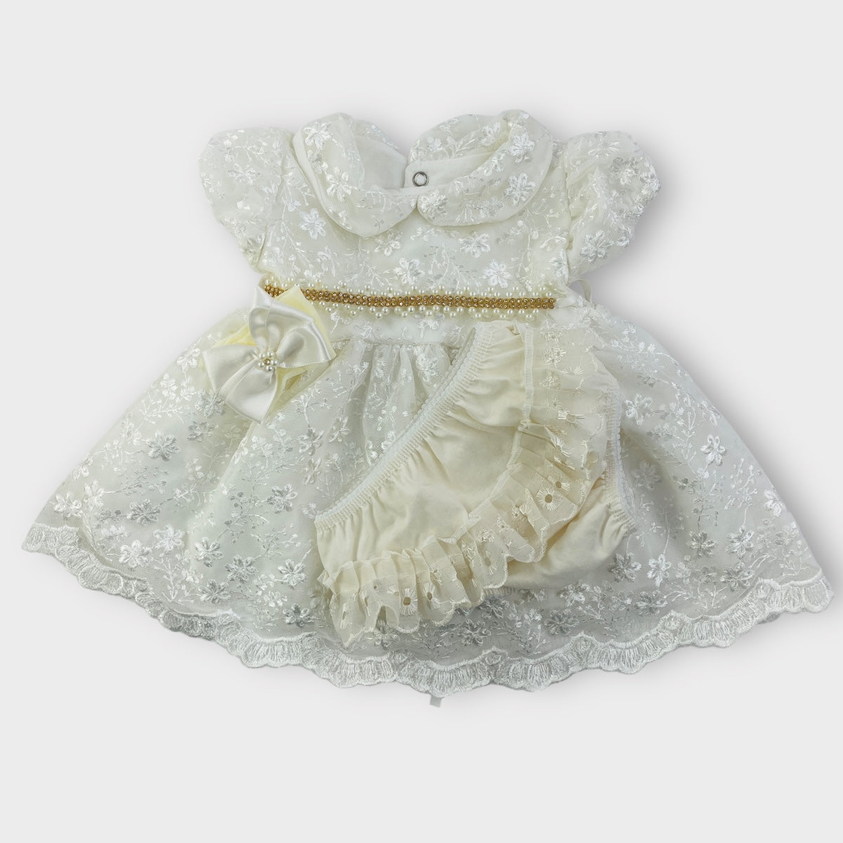 Saída Maternidade Djiele Renda Linda 4 Peças