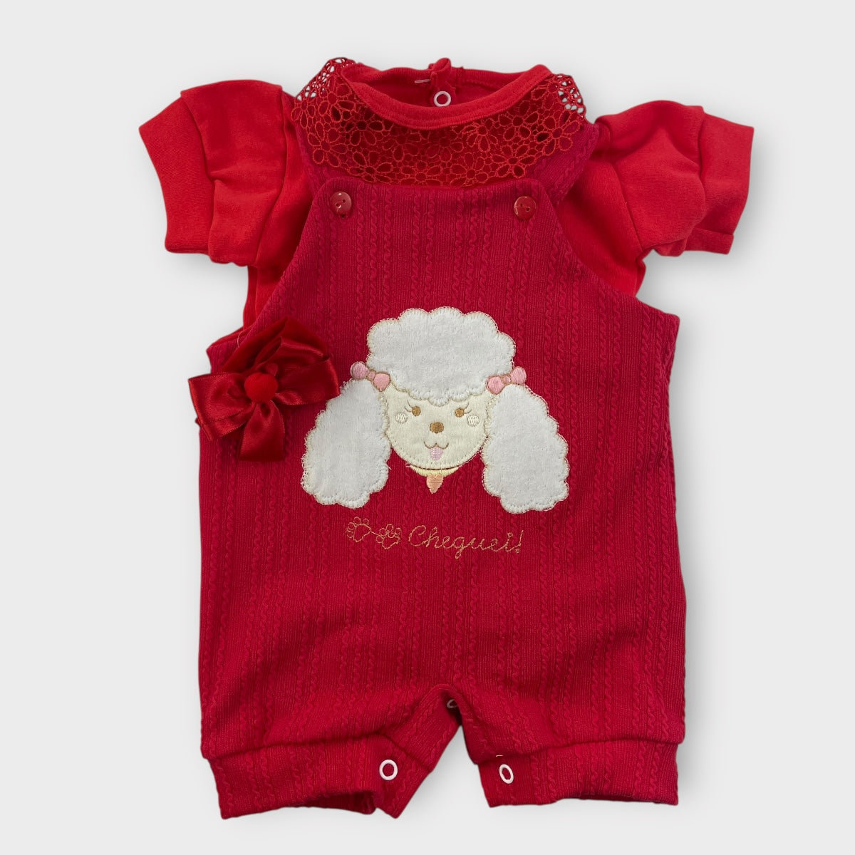 Saída Maternidade Djiele Tricot Ovelhinha 4 Peças