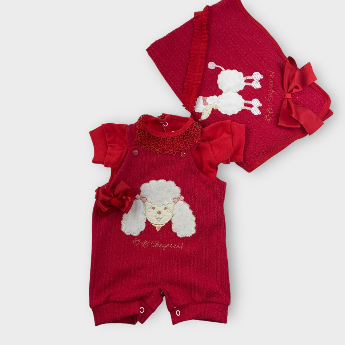 Saída Maternidade Djiele Tricot Ovelhinha 4 Peças