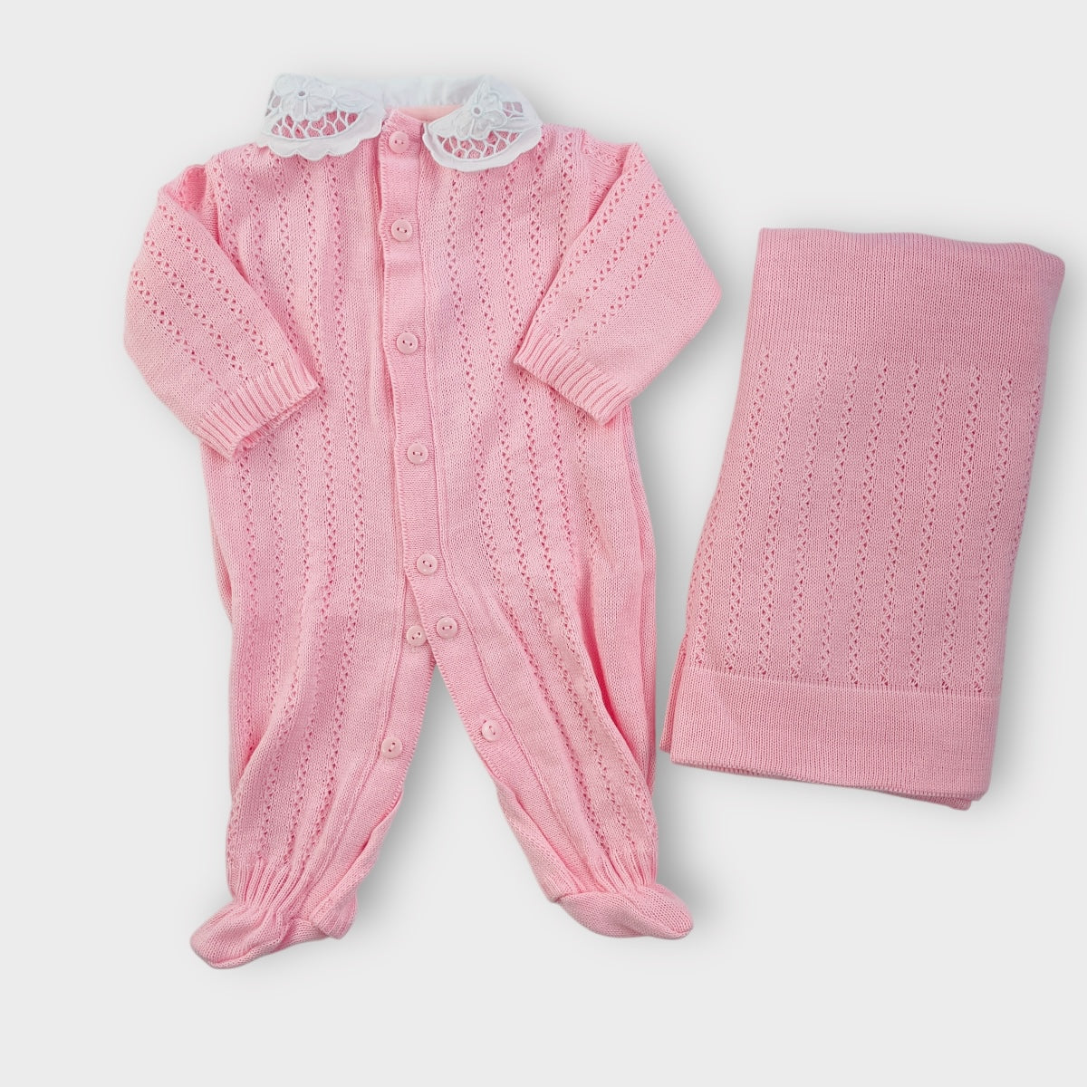 Saida De Maternidade Djiele Tricot Unissex Chique 3 Peças