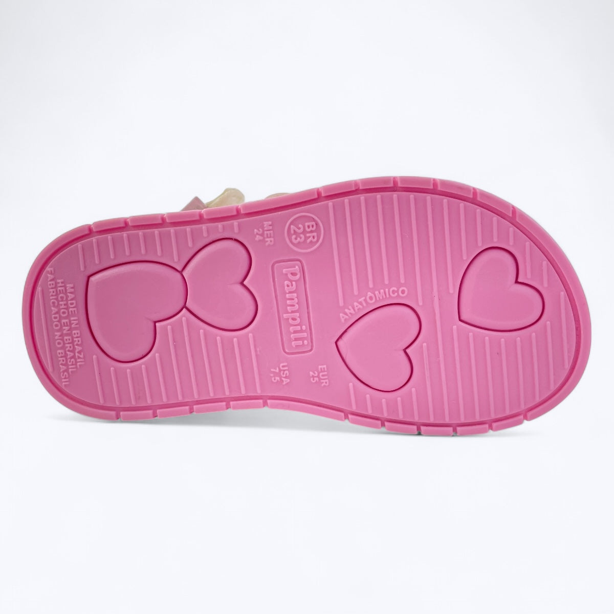 Sandália Infantil Feminina Pampili Petit Laço Anatômica Calce Fácil