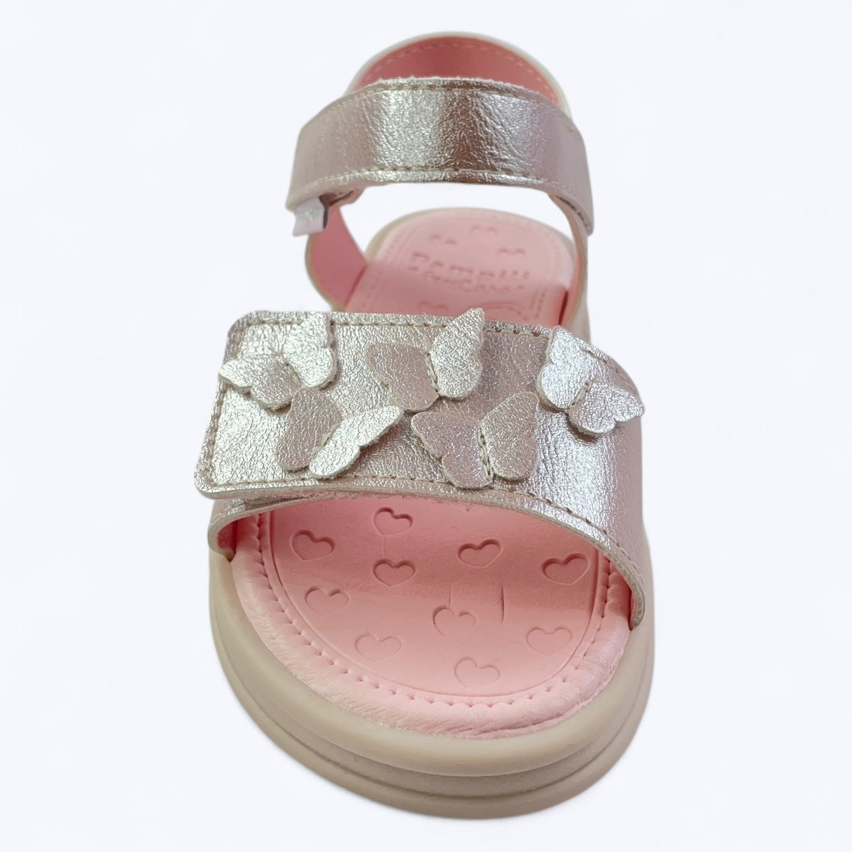 Sandália Infantil Pampili Petit Borboletas Metalizada
