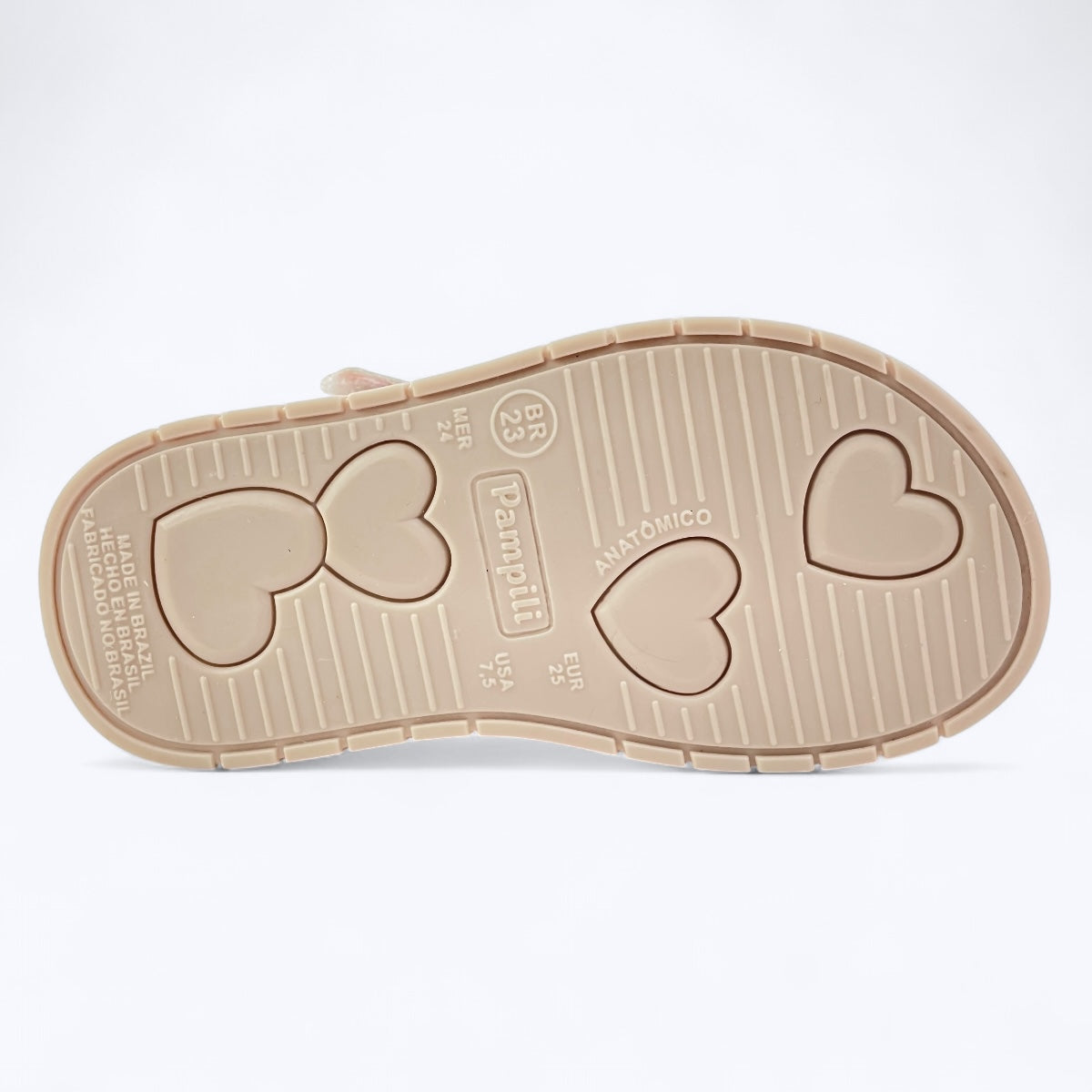 Sandália Infantil Pampili Petit Borboletas Metalizada