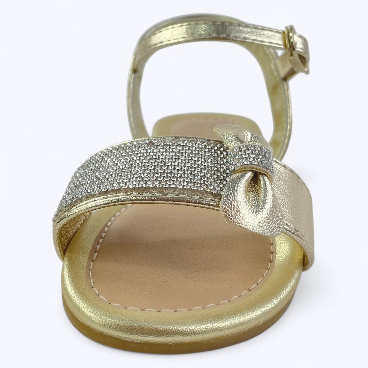 Sandália Infantil Feminina Pampili Mili Com Laço Strass