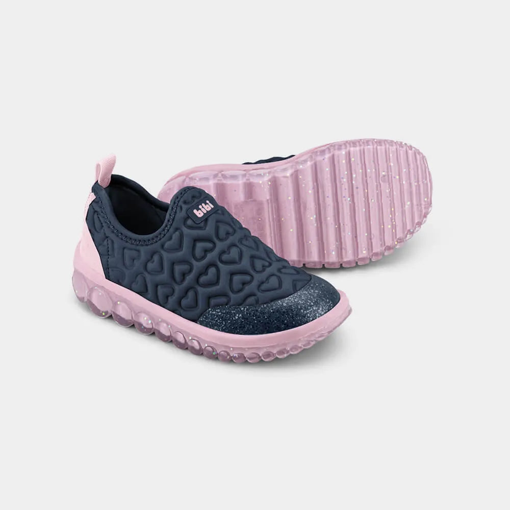 Tênis Infantil Bibi Roller 2.0 Coração Slip-On com Palmilha Fisiológica
