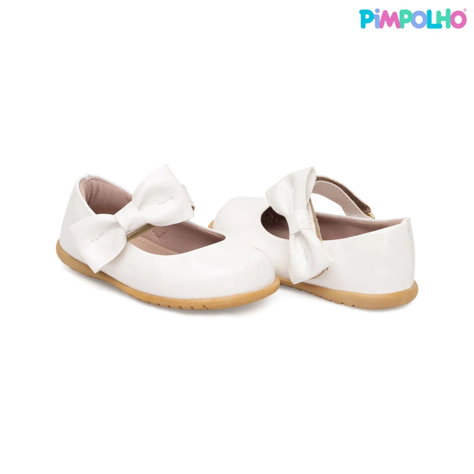 Sapatilha Infantil Pimpolho Batizado Verniz C/ Laço