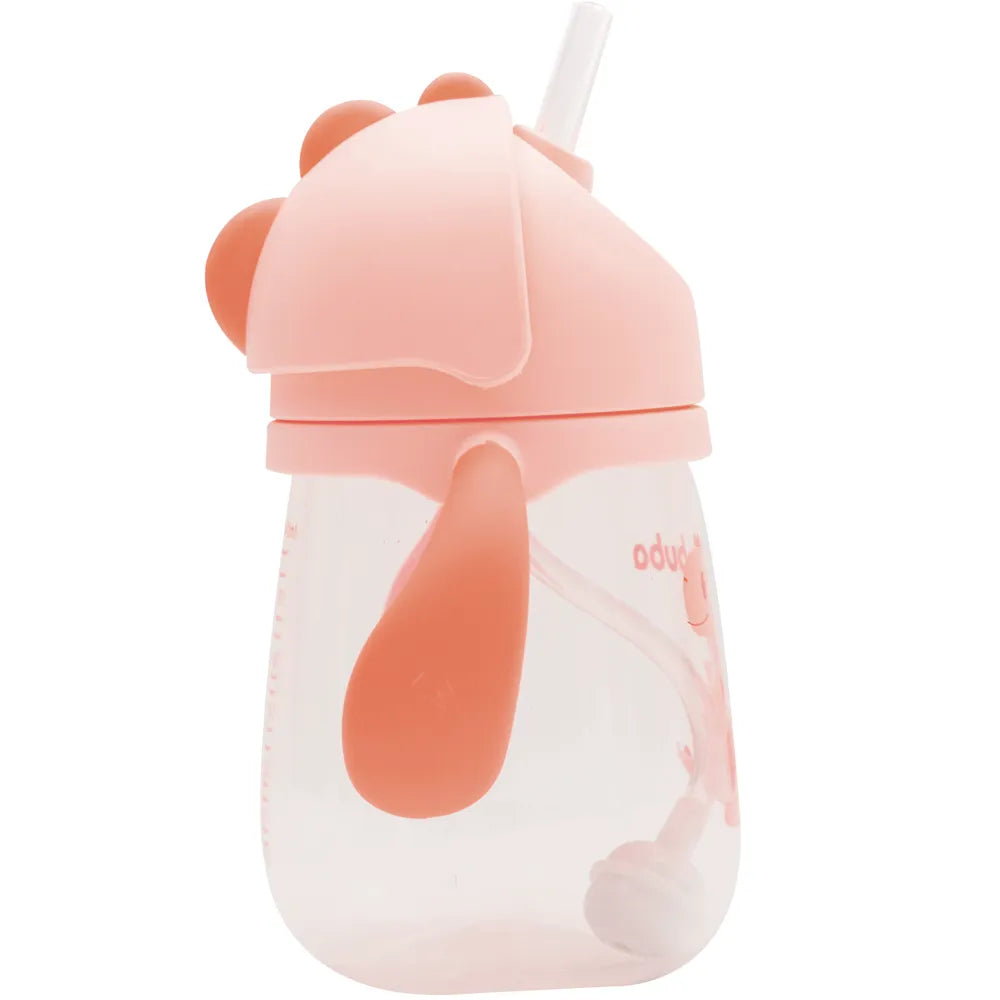 Copo com Alça Removível Dino Rosa – Buba | 240 ml | BPA Free