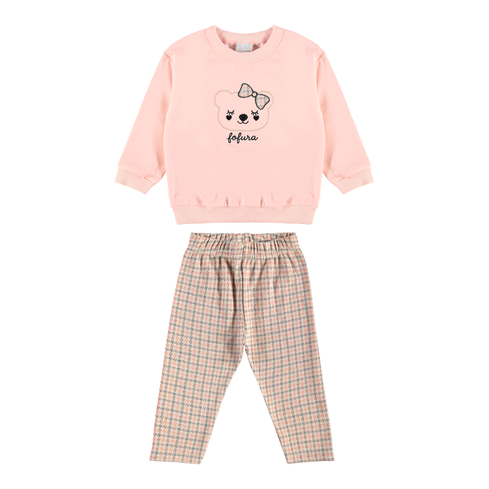 Conjunto Bebê Feminino Pulla Bulla Ursinha Fofura - Aconchego e Charme com Detalhes Bordados