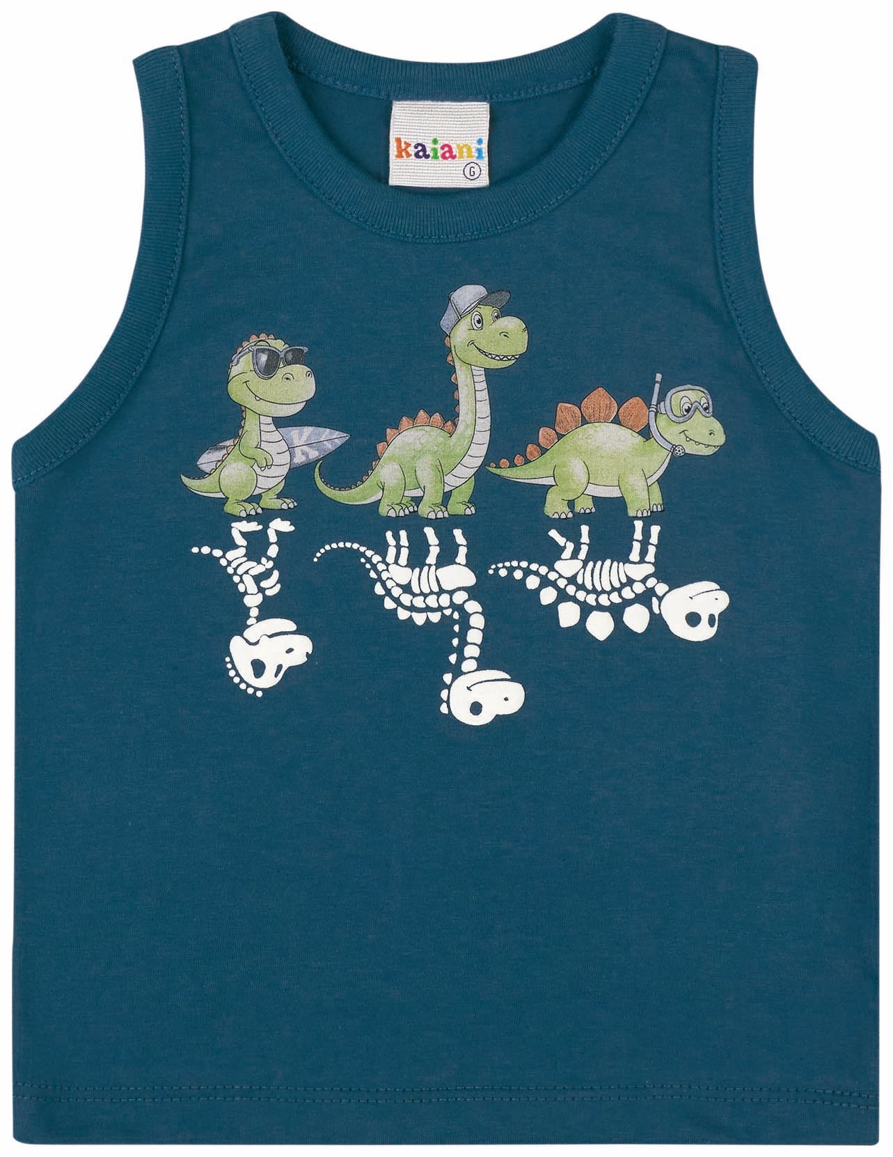 Conjunto Infantil Masculino Kaiani Dinossauros – Conforto e Estilo para o Dia a Dia