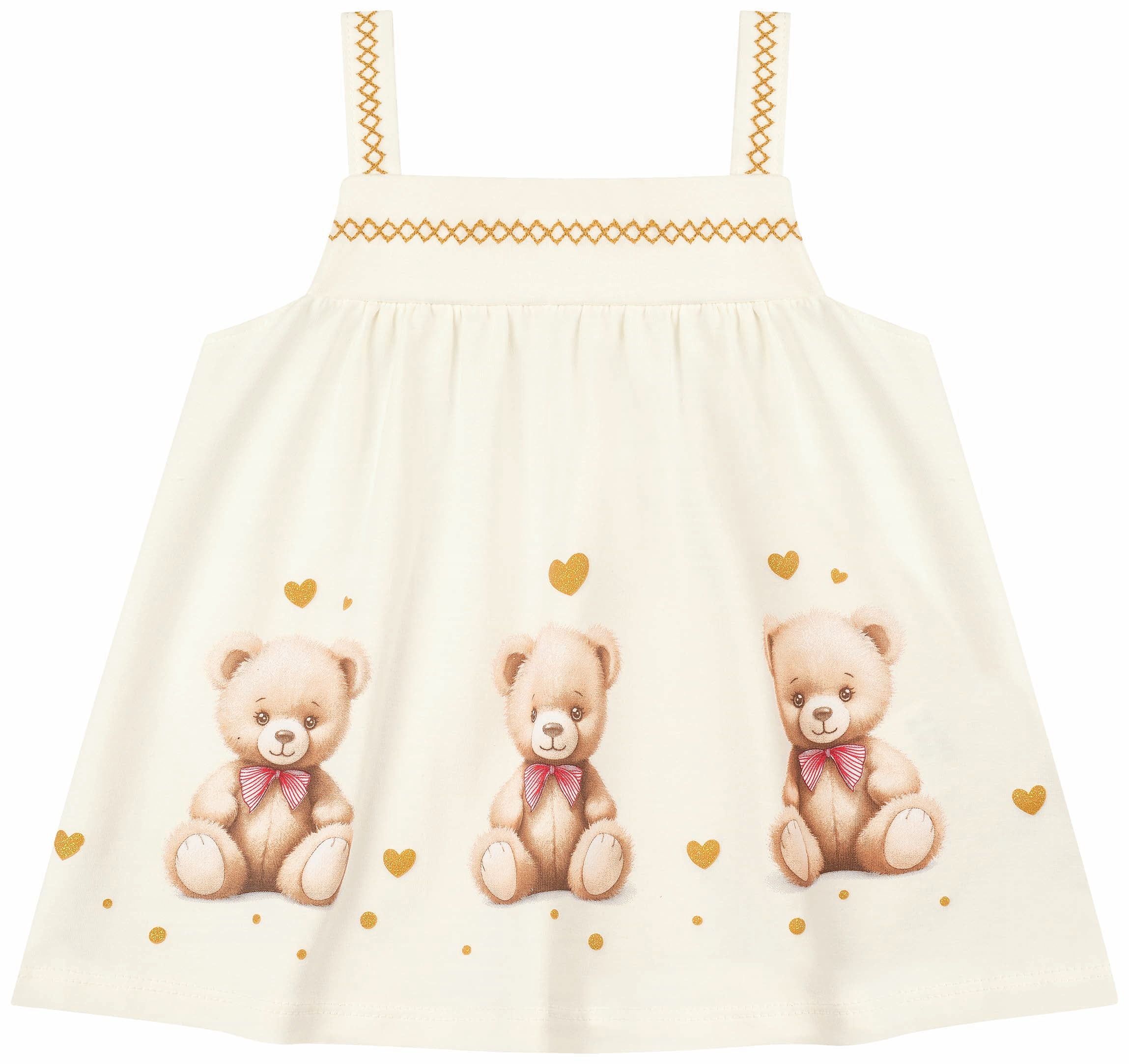 Conjunto Infantil Feminino Tiny Joy Ursinhas – conforto e fofura para o dia a dia