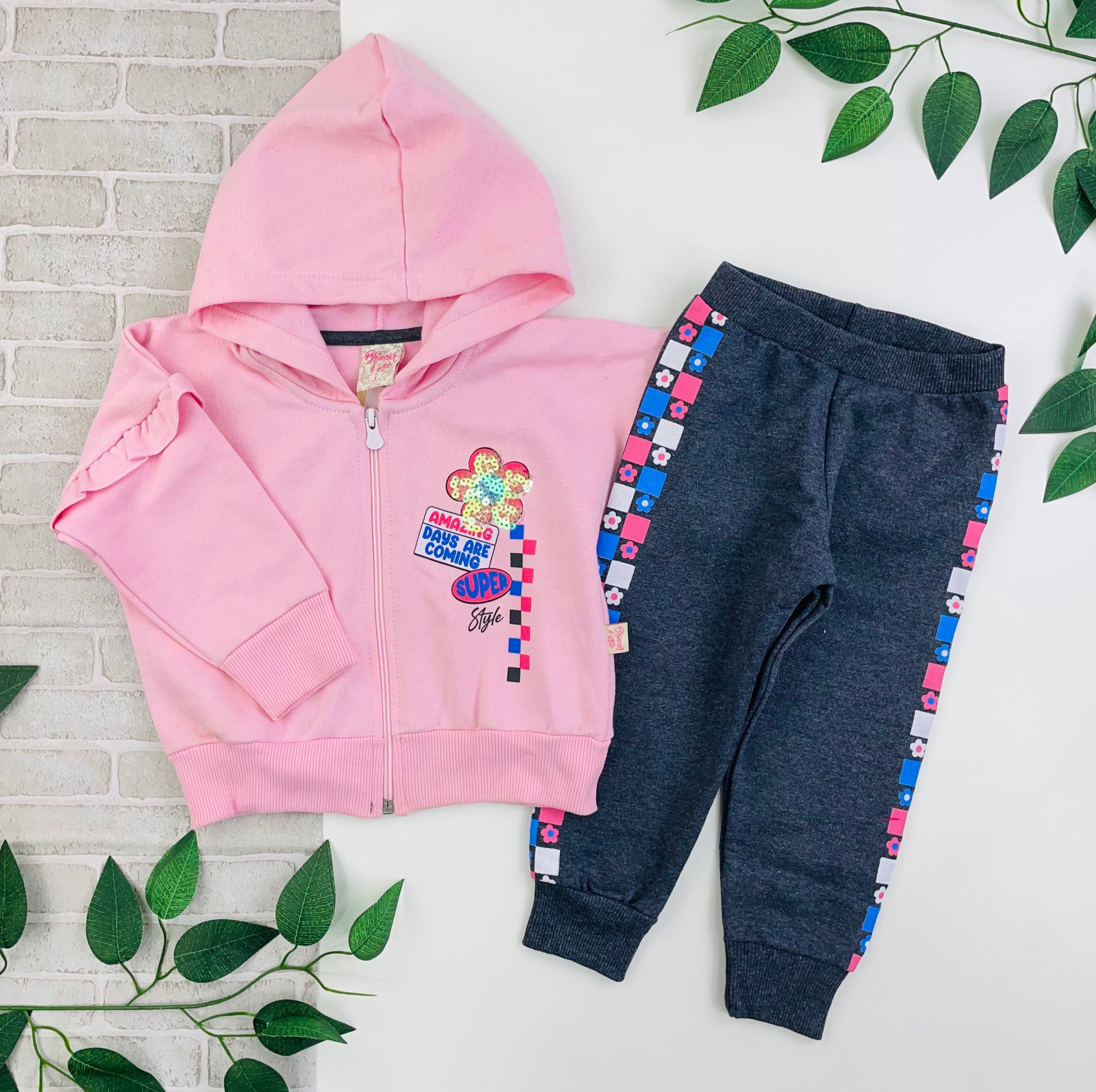 Conjunto Feminino Brincar E Arte Jaqueta Amazing Moletom