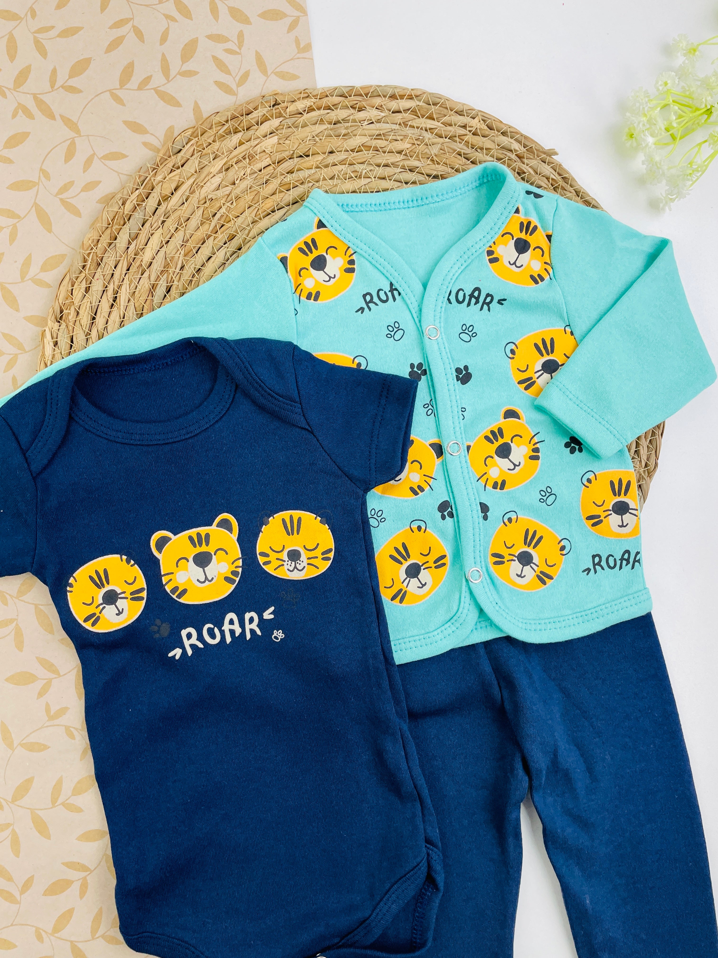 Conjunto Bichinhos Tigre Roar 3 Peças