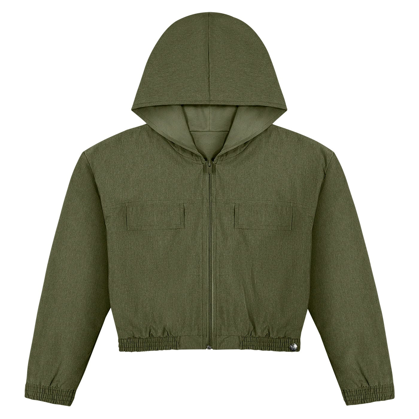 Jaqueta Juvenil Feminina Alakazoo com Capuz em Tecido Sportswear