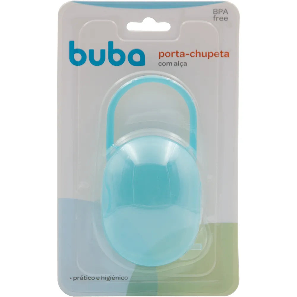 Porta-Chupeta Infantil Buba Transparente com Alça BPA Free