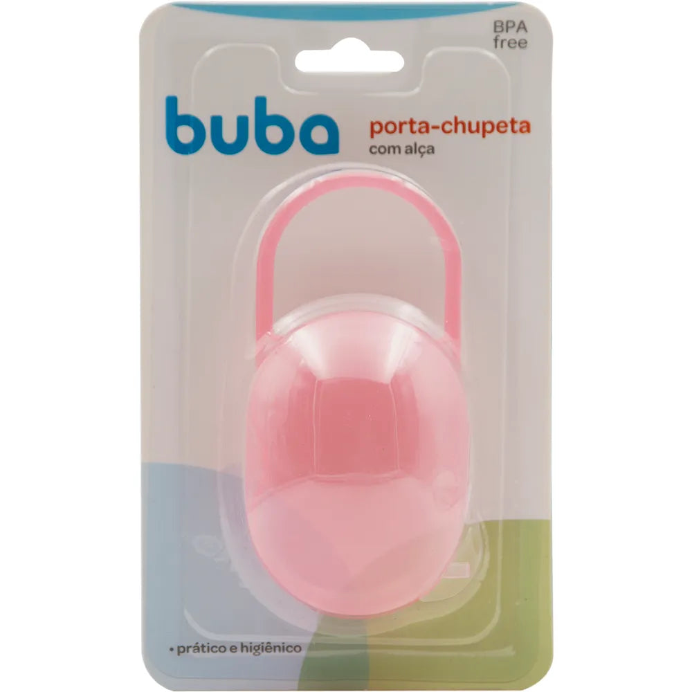 Porta-Chupeta Infantil Buba Transparente com Alça BPA Free