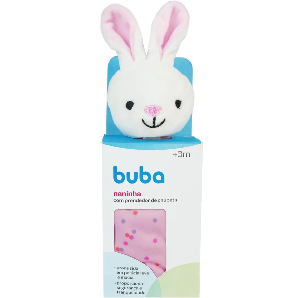 Naninha Infantil Buba Bichinhos com Prendedor de Chupeta