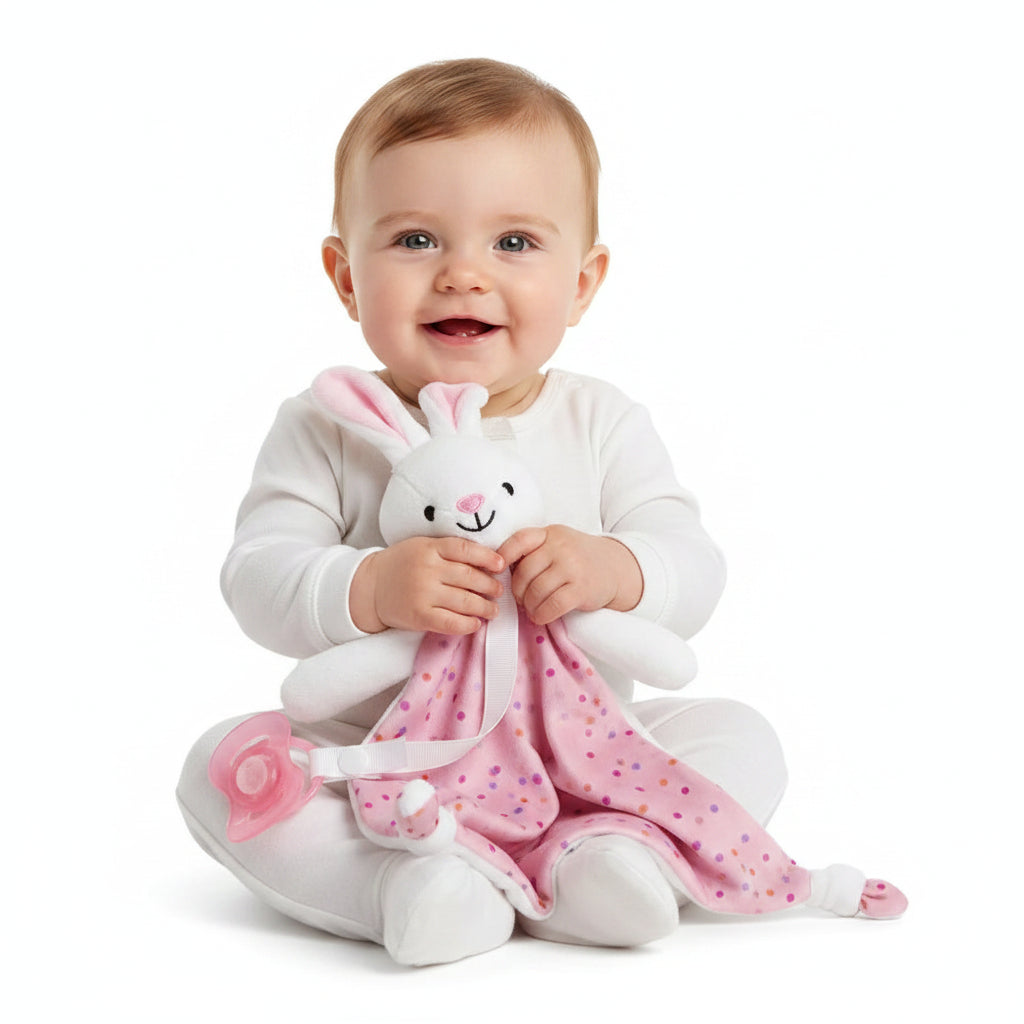 Naninha Infantil Buba Bichinhos com Prendedor de Chupeta