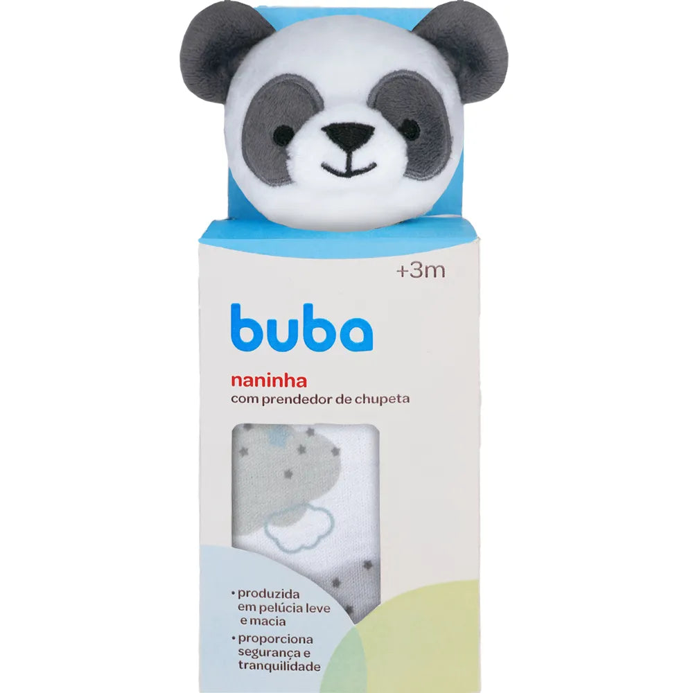 Naninha Infantil Buba Bichinhos com Prendedor de Chupeta