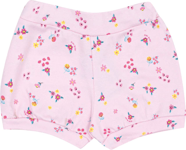Conjunto Bebê Menina Kiko Baby Pretty Flower - Body e Short estampado