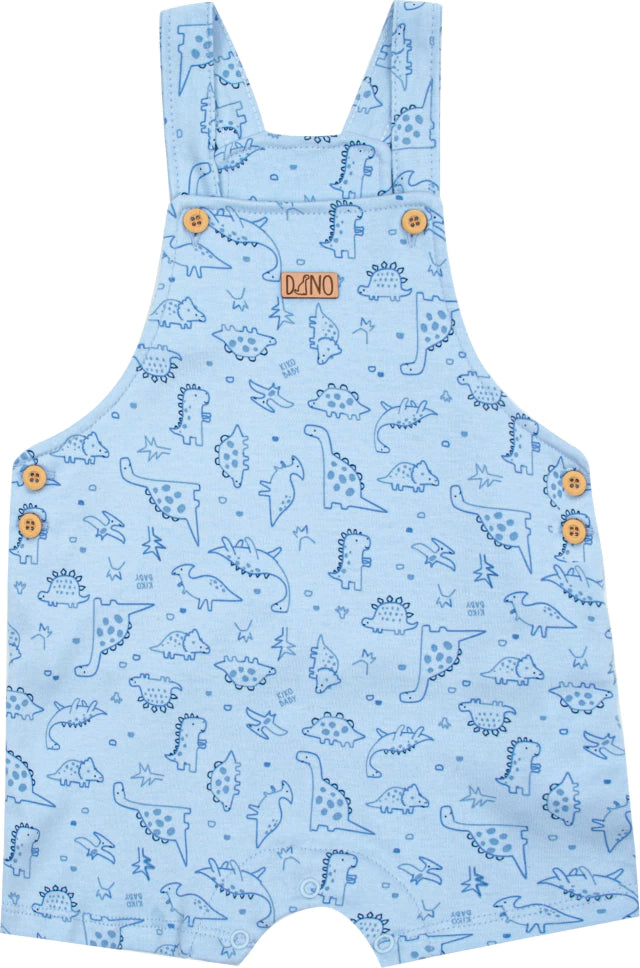 Conjunto Bebê Masculino Kiko Baby Dinossauros - Body e Jardineira