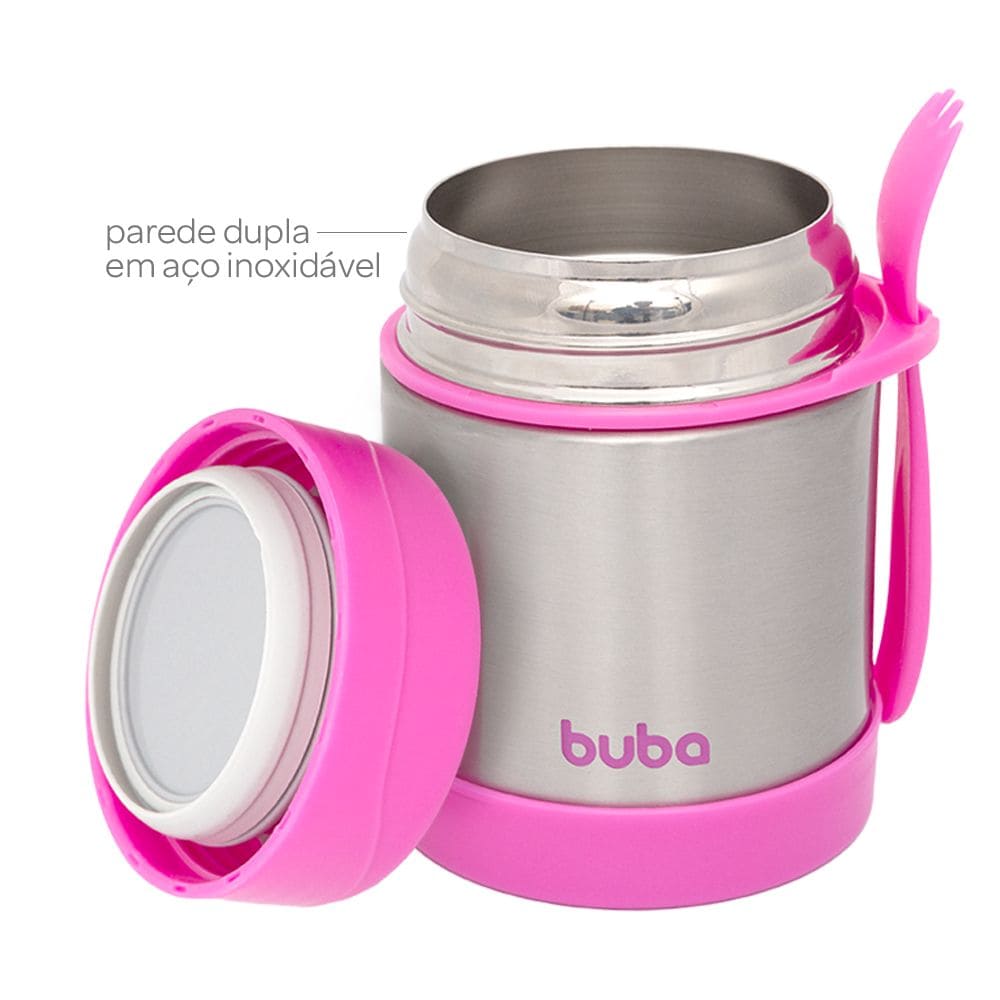 Pote Térmico Buba  Aço Inoxidável Com Colher +6M