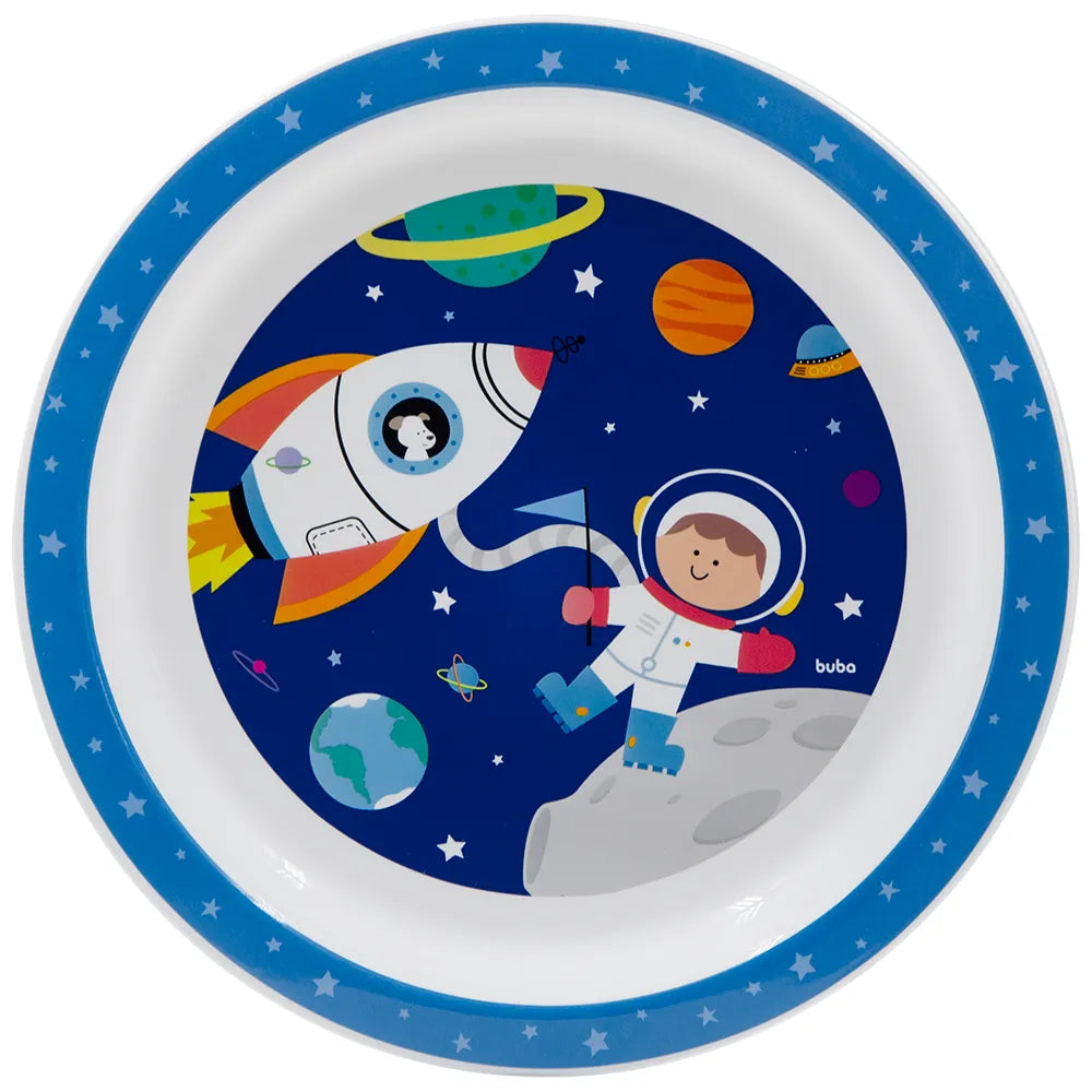 Pratinho Buba Aventuras Astronauta Azul 350ml