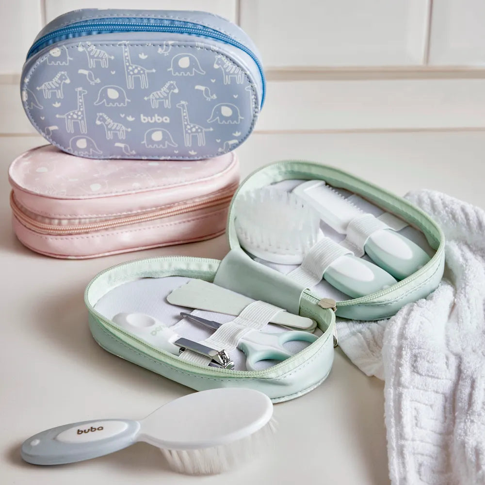 Kit Cuidados Buba com Estojo 9 Peças Infantil para Bebê