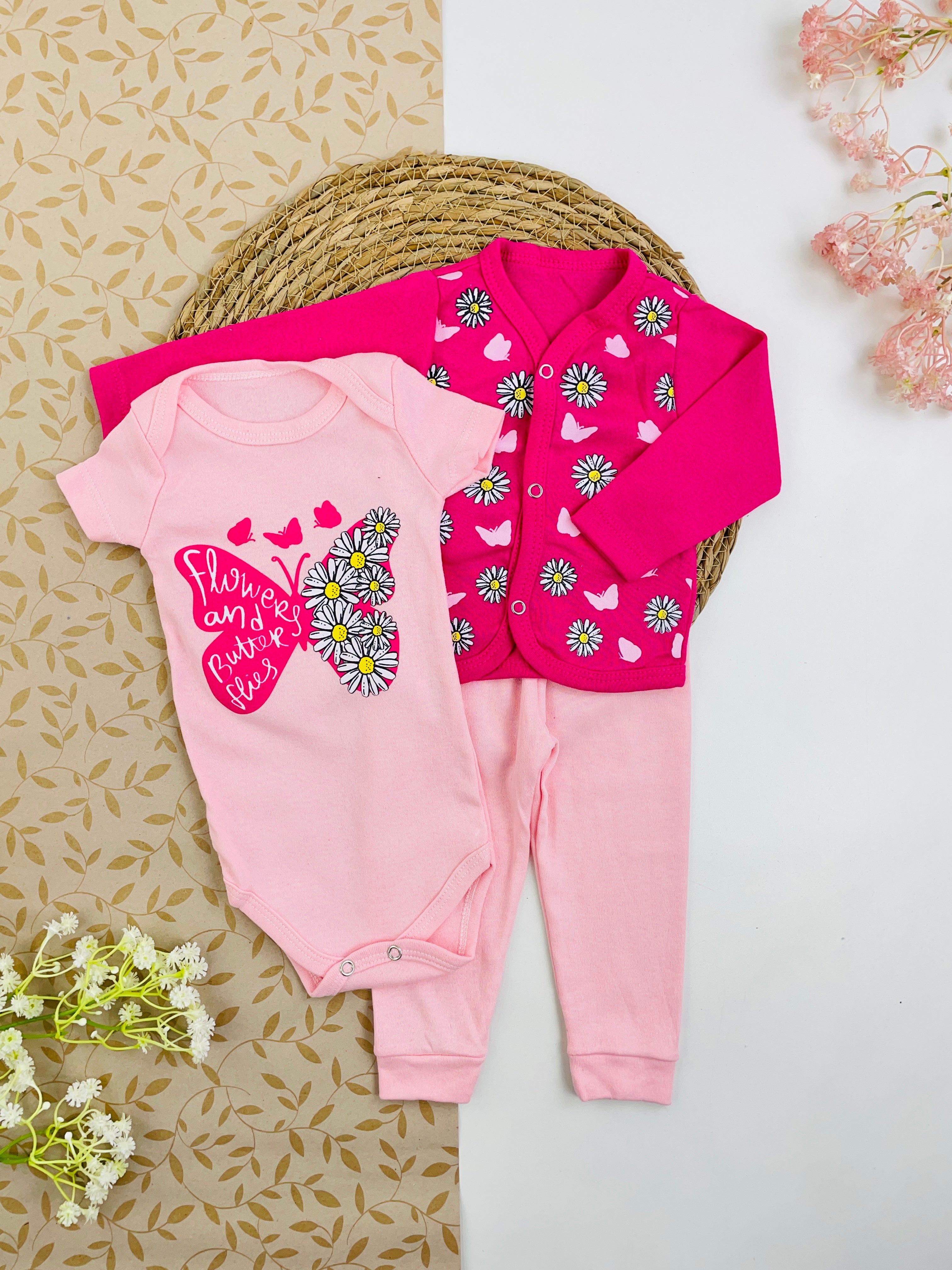 Conjunto Bichinhos Borboleta 3 Peças