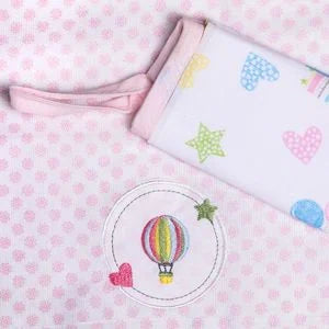 PANINHO DE BOCA KARINHO SOLZINHO 2 PCS - ROSA - 32X32CM