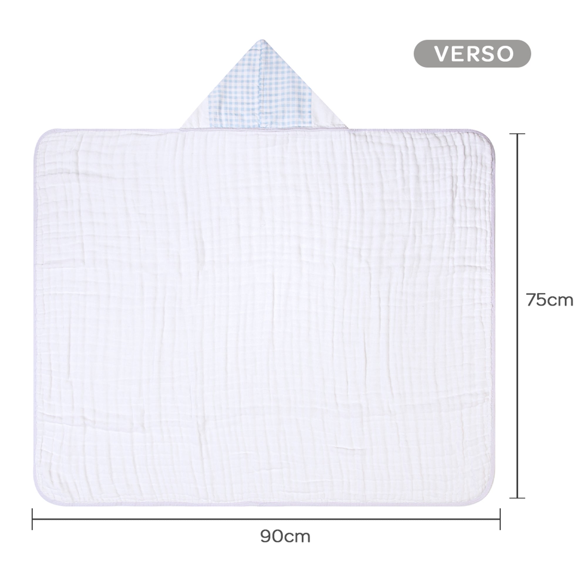 Toalha De Banho Soft  Papi Bordados com Capuz