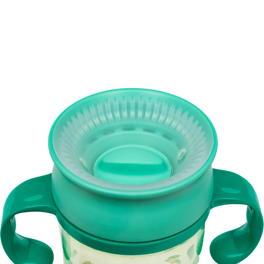 Copo de Treinamento 360 Buba Zoo 300 ml Antivazamento com Alça +12 Meses