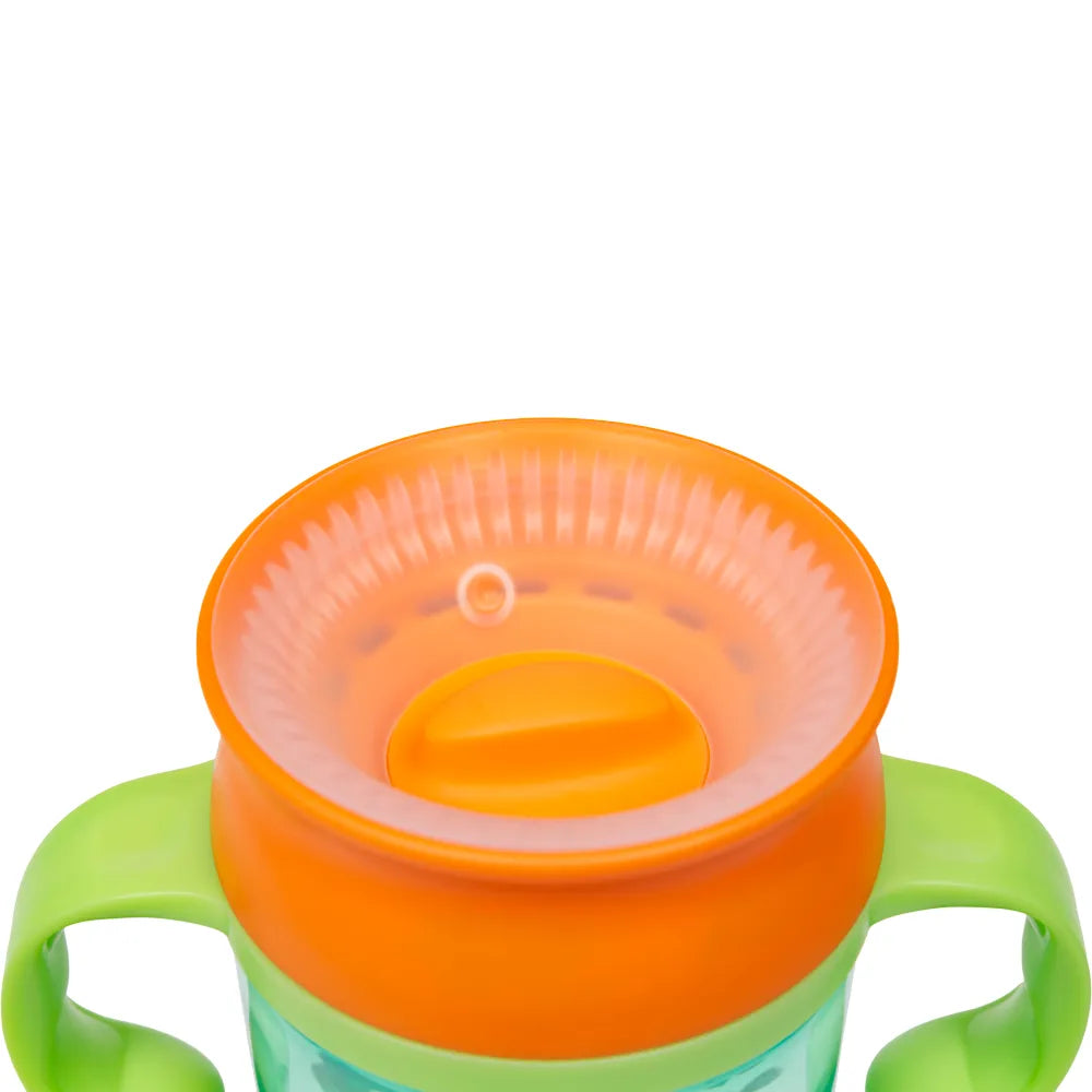 Copo de Treinamento 360 Buba Zoo 300 ml Antivazamento com Alça +12 Meses