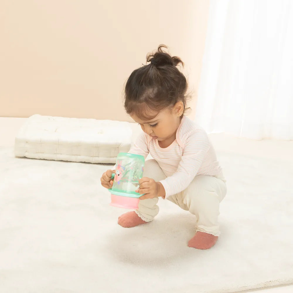 Copo de Treinamento 360 Buba Zoo 300 ml Antivazamento com Alça +12 Meses
