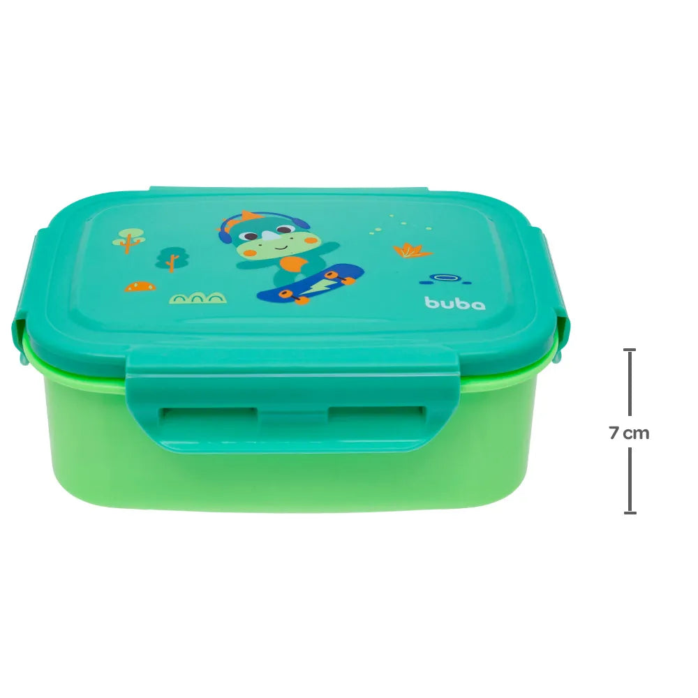 Pote Bentô Box Buba Zoo 600 ml em Aço Inox com Divisória